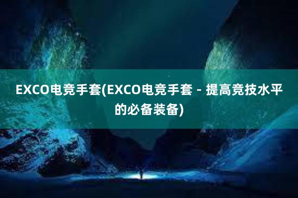 EXCO电竞手套(EXCO电竞手套 - 提高竞技水平的必备装备)