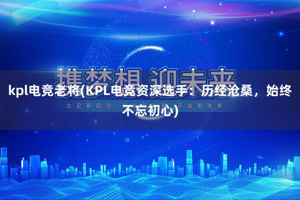 kpl电竞老将(KPL电竞资深选手：历经沧桑，始终不忘初心)