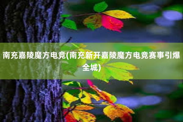 南充嘉陵魔方电竞(南充新开嘉陵魔方电竞赛事引爆全城)