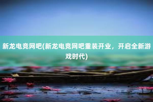 新龙电竞网吧(新龙电竞网吧重装开业，开启全新游戏时代)