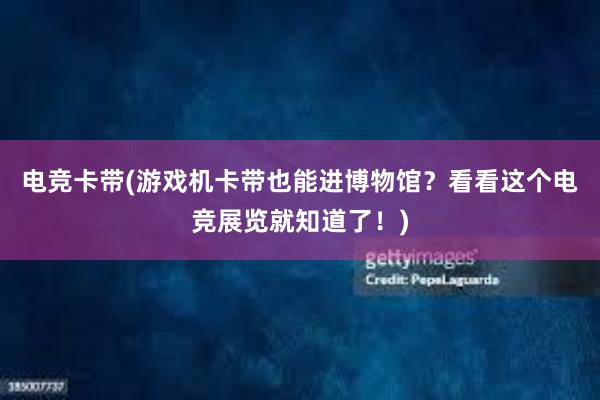 电竞卡带(游戏机卡带也能进博物馆？看看这个电竞展览就知道了！)