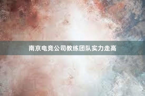 南京电竞公司教练团队实力走高