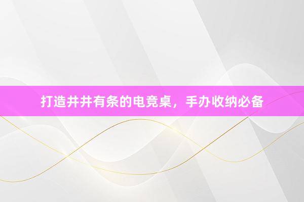 打造井井有条的电竞桌，手办收纳必备