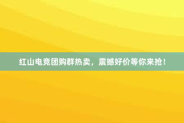 红山电竞团购群热卖，震撼好价等你来抢！